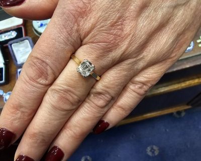 Alternative view of Cushion Cut Diamond Ring 1.04ct