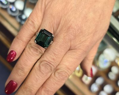 Alternative view of Tourmaline Ring