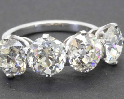 6.5 carat Four Stone Ring