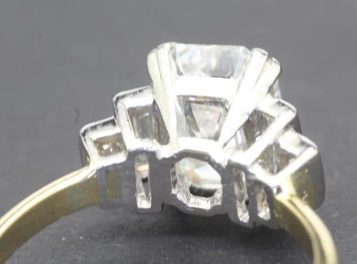 Emerald Cut Diamond Ring - Image 3