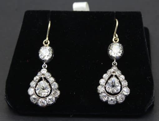 Antique diamond earrings