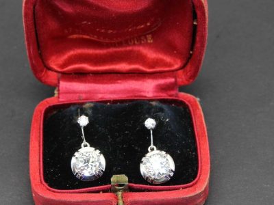 Antique diamond earrings