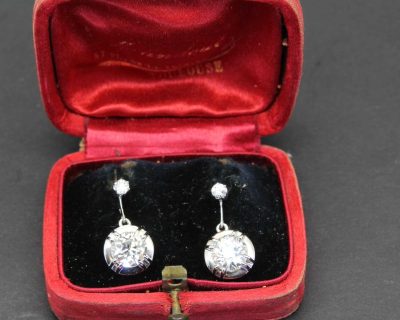 Antique diamond earrings