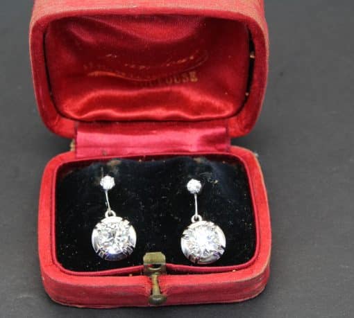 Antique diamond earrings