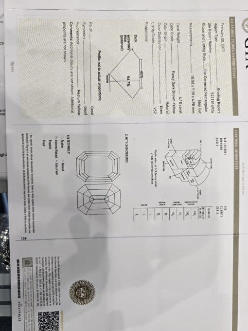 Gemstone cut diagram showing various facets and angles for jewelry design.