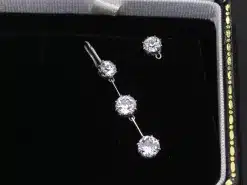 Alternative view of Diamond Drop Earrings