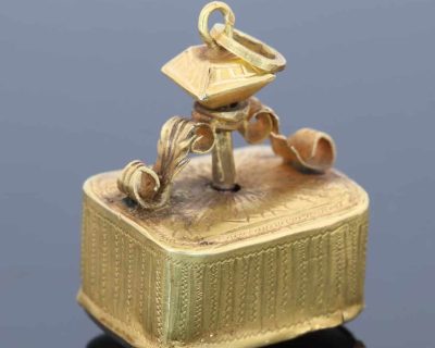 Antique musical fob, main view