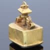 Antique musical fob, side view