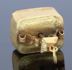 Antique musical fob, top view