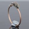 A wonderfully charming Victorian novelty ring by Thornhill & Co., featuring a delightful little mouse in silver. Victorian jewellers were particularly celebrated for their imaginative and whimsical jewels, transforming familiar creatures and objects into highly inventive pieces of wearable art. This unusual ring captures that playful spirit beautifully. Rather than being fixed in place, the little mouse is free-running on the shank, allowing him to spin around the finger. This ingenious feature gives the jewel an engaging sense of movement and makes it an especially memorable example of Victorian novelty jewellery.