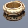 A rare and evocative Georgian “Mane in Fede” memorial ring, made in 1774. The name Mane in Fede refers to the traditional motif of two clasped hands, symbolising faith, fidelity and enduring affection. Memorial rings of this type formed an intimate connection between jewellery and remembrance, often incorporating a lock of the deceased’s hair as a tangible keepsake. This example is particularly intriguing for its ingenious concealed compartment.