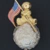Exceptionally Rare Wolfers “Man on the Moon” Brooch