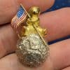 Exceptionally Rare Wolfers “Man on the Moon” Brooch, in the hand