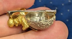 Exceptionally Rare Wolfers “Man on the Moon” Brooch reverse