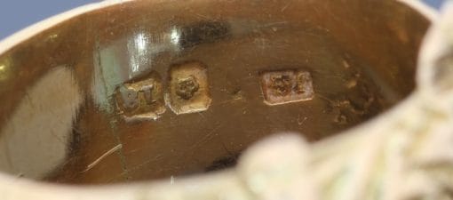 Rare Antique Buckle Ring in 18kt hallmarks