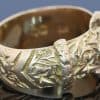 Rare Antique Buckle Ring in 18kt , side view