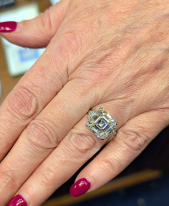 Alternative view of Asscher Cut Diamond Ring