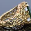 Tourmaline and diamond dress ring