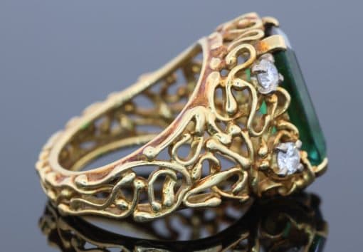 Tourmaline and diamond dress ring