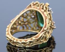Tourmaline and diamond dress ring