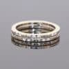 Unusual and elegant, this 18kt white gold ring offers a distinctive interpretation of contemporary fine jewellery. Its innovative two-band design creates a sense of movement and dimension, while the addition of diamonds brings a refined touch of brilliance.