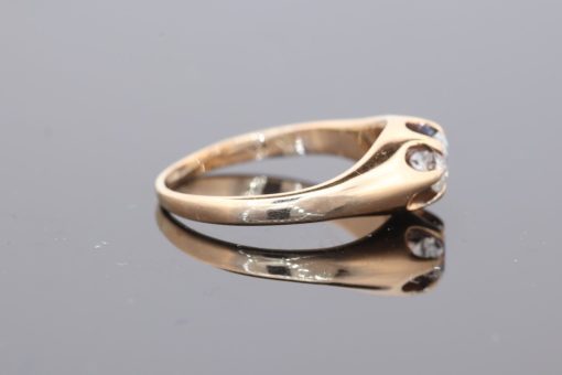 A charming diamond ring that celebrates the enduring appeal of old-cut diamonds and classic gold jewellery. Its single diamond centrepiece offers an elegant simplicity, with the characterful faceting of an old cut lending individuality and a sense of timeless romance to the design.