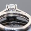 An elegant diamond ring showcasing the distinctive charm of the Old European cut, a style prized for its romantic character and beautifully individual sparkle. Set in platinum, this refined piece combines the enduring appeal of an antique-inspired diamond with intricate detailing and timeless sophistication.