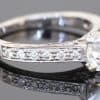 An elegant diamond ring showcasing the distinctive charm of the Old European cut, a style prized for its romantic character and beautifully individual sparkle. Set in platinum, this refined piece combines the enduring appeal of an antique-inspired diamond with intricate detailing and timeless sophistication.