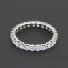 A timeless diamond full eternity ring, celebrating the enduring beauty and brilliance of diamonds. Designed to encircle the finger with a continuous line of sparkle, the full eternity style has long been cherished as a symbol of everlasting love and commitment.