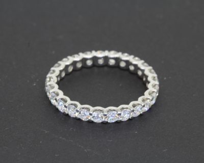 A timeless diamond full eternity ring, celebrating the enduring beauty and brilliance of diamonds. Designed to encircle the finger with a continuous line of sparkle, the full eternity style has long been cherished as a symbol of everlasting love and commitment.
