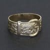Charming and distinctive, this vintage gold buckle ring draws inspiration from the traditional buckle motif, a design long associated with strength, loyalty and enduring bonds. Its nostalgic character and understated appeal make it an appealing addition to a collection of vintage jewellery.