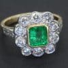 A captivating emerald and diamond cluster ring, centred on a beautiful 1.2-carat Colombian emerald. Renowned for their rich colour and enduring desirability, Colombian emeralds have long been prized by jewellery connoisseurs and collectors. The combination of emerald and diamonds creates a classic pairing of vibrant colour and brilliant sparkle.