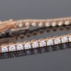 rose gold diamond tennis bracelet