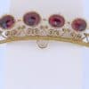 A remarkable antique parure of coral, garnet, cultured pearl, 18kt gold and gilded metal, associated with the Countess du Durat. An extraordinary and highly unusual suite comprising three tiaras, a necklace, a pair of ear pendants, a pair of ear clips and two bracelets. The parure is particularly evocative for its aristocratic association and the extraordinary breadth of the suite. The Comtesses de Durat belonged to a lineage whose history extended through one of the most turbulent periods of French history, navigating the upheavals of the French Revolution before re-establishing their position within aristocratic society during the Napoleonic era. The family also had a Caribbean branch connected with French colonial administration in territories including Grenada and Saint Martin, while members of the family in mainland France maintained important estates and family residences. Among the women associated with the lineage were Jeanne-Caroline de Patouillet de Deservillers and Marie Marguerite Henriette de Durat, figures remembered in regional records for their cultivation and erudition.