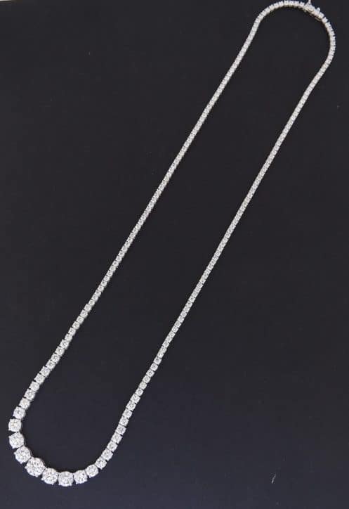 diamond necklace 8.77ct