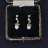 Pearl and Demantoid Garnet Earrings