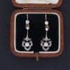 Belle Époque Diamond and Pearl Earrings