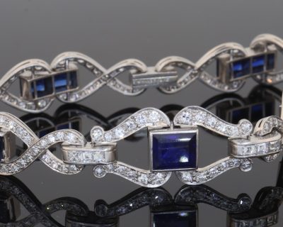 sapphire and diamond bracelet
