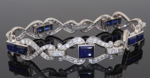 sapphire and diamond bracelet