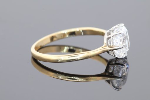 Rare and exceptional, this diamond engagement ring combines impressive diamond quality with the distinctive elegance of the radiant cut. At its centre is a magnificent 1.8-carat diamond, graded D colour and VS clarity by the Gemological Institute of America (GIA). The highest colour grade on the diamond colour scale, D represents exceptional colourlessness, making this a particularly desirable choice for the discerning diamond connoisseur.