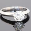 Superb and timeless, this diamond solitaire ring showcases the enduring beauty of an exceptional diamond in a classic platinum setting. At its centre is a magnificent 1.2-carat diamond, graded G colour and VVS1 clarity, offering an outstanding combination of near-colourless beauty and exceptional clarity. Accompanied by a GIA certificate, the diamond has also achieved Triple Excellent grading for cut, polish and symmetry.