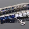 Art Deco sapphire and diamond bracelet
