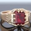 A charming garnet ring that celebrates the rich colour and enduring appeal of this classic gemstone. Garnets have been treasured in jewellery for centuries, admired for their deep red hues and timeless elegance.